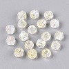 Transparent Spray Painted Glass Beads LS-EGLA-N018-4mm-10-2