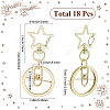 18Pcs Alloy Swivel Keychain Clasps KEYC-SP0001-48A-G-2
