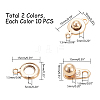 201 Stainless Steel Snap Clasps STAS-PH0019-43-6