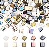 500Pcs 5 Style 2-Hole Opaque/Electroplate Glass Seed Beads SEED-SC0001-11-1