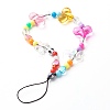 Opaque Acrylic Beads and Eco-Friendly Transparent Acrylic Beads Mobile Straps HJEW-JM00558-1