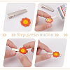 80Pcs 8 Colors Polyester Ornament Accessories DIY-FG0005-47-5