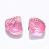 Transparent Spray Painted Glass Beads GLAA-T016-04C-2