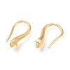 Brass Earring Hooks X-KK-H102-09G-2