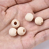 Unfinished Natural Wood European Beads X-WOOD-Q041-04E-4