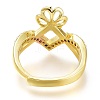 Adjustable Brass Finger Cup Peg Ring Settings ZIRC-I049-03G-3