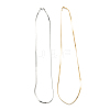 Brass Herringbone Chain Necklaces NJEW-B079-05C-1
