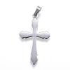 Non-Tarnish 304 Stainless Steel Pendants with 201 Stainless Steel Clasp STAS-G124-18P-1
