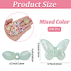 300Pcs Luminous Transparent Acrylic Beads LACR-PA0001-02-2