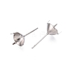 Non-Tarnish 316 Surgical Stainless Steel Stud Earring Setting STAS-S117-023D-2