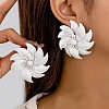 Alloy Enamel Stud Earrings FS-WG7F825-01-2
