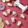 12Pcs Milk Tea Cup Theme Opaque Acrylic Pendants OACR-CJ0002-30-6