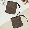2Pcs 2 Styles Cowhide Jewelry Cosmetics Storage Bag ABAG-BBC0001-37-7