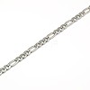 Tarnish Resistant 304 Stainless Steel Figaro Chain Necklace Making STAS-A028-N021P-2