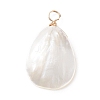 Natural Trochid Shell/Trochus Shell Pendants X-PALLOY-JF01393-2