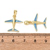 Brass Enamel Pendants KK-CBA76C6-01G-A-3
