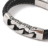 Braided Microfiber Leather Cord Bracelets BJEW-B096-09AS-2
