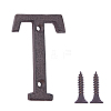 Iron Home Address Number AJEW-WH0126-25T-1