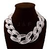 Frosted Acrylic Chunky Twisted Chain Necklacs for Women FS-WG1B9A7-04-1