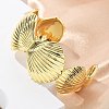 Brass Open Cuff Bangles for Women BJEW-M091-02G-5