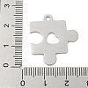 Non-Tarnish 304 Stainless Steel Pendants STAS-B056-19P-3