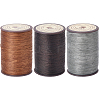 3 Roll 3 Colors Flat Waxed Polyester Thread String YC-CL0001-01B-1