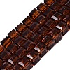 Transparent Glass Beads Strands GLAA-R041-8x8mm-A09-1