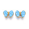 Ion Plating(IP) 304 Stainless Steel Enamel Beads STAS-N114-23G-G-1