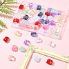 60Pcs 10 Colors Spray Painted Glass Beads GLAA-FS0002-05-7
