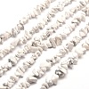 Synthetic White Howlite Chip Bead Strands X-G-M205-53-1