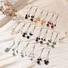 Natural Gemstone Dangle Earrings Sets EJEW-JE02813-1