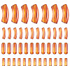 100Pcs 4 Styles Transparent Acrylic Beads MACR-TA0003-03-2
