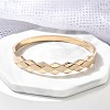 Ion Plating(IP) 304 Stainless Steel Hinged Bangles for Women BJEW-A011-15RG-2