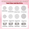 40Pcs 4 Styles 304 Stainless Steel Brooch Cabochon Settings STAS-BBC0007-28-2
