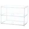 2-Tier Transparent Acrylic Minifigures Display Case ODIS-WH0043-63-7