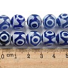 Blue Tibetan Style dZi Beads Strands TDZI-NH0001-A03-01-5