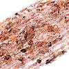 Natural Hematoid Quartz/Ferruginous Quartz Beads Strands G-I389-A04-2