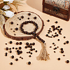   480Pcs 4 Styles Dyed Natural Wood Beads WOOD-PH0009-48A-4