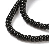 Natural Coal Quartz Beads Strands G-Z095-A01-02-4