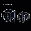 ARRICRAFT 4Pcs 2 Style Square Recyclable Plastic Clear Gift Boxes CON-AR0001-07-5