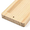 Iron Jewelry Display Stand with Wood Tray AJEW-Z032-01B-4