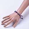 Adjustable Nylon Cord Braided Bead Bracelets BJEW-JB04520-02-4