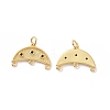 Rack Plating Brass Micro Pave Cubic Zirconia Chandelier Components Link ZIRC-C042-20G-1