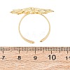 Brass Cuff Open Rings RJEW-Z129-02G-03-5