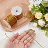 2 Rolls Polyester Metallic Elastic Round Cord OCOR-CY0003-50A-3