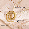 Ocean 304 Stainless Steel Pendant Twisted Acrylic Fiber Cord Necklaces for Women WG0C7DD-04-1