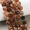 Natural Black Gold Rutilated Quartz Beads Strands GG-CBABD99-03B-1