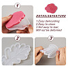 8Pcs 8 Styles Flower & Leaf DIY Cup Mat Silicone Molds DIY-FW0001-25-5