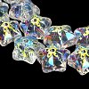 Electroplate Baking Paint Glass Beads Strands EGLA-K061-12A-5