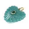 Natural Amazonite Carved Pendants G-C276-01G-12-2